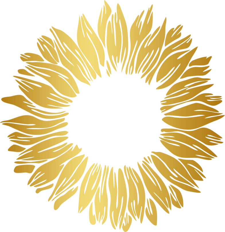 Golden Sunflower Illustration